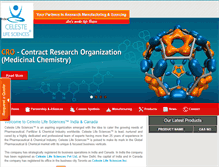 Tablet Screenshot of celestelifesciences.com